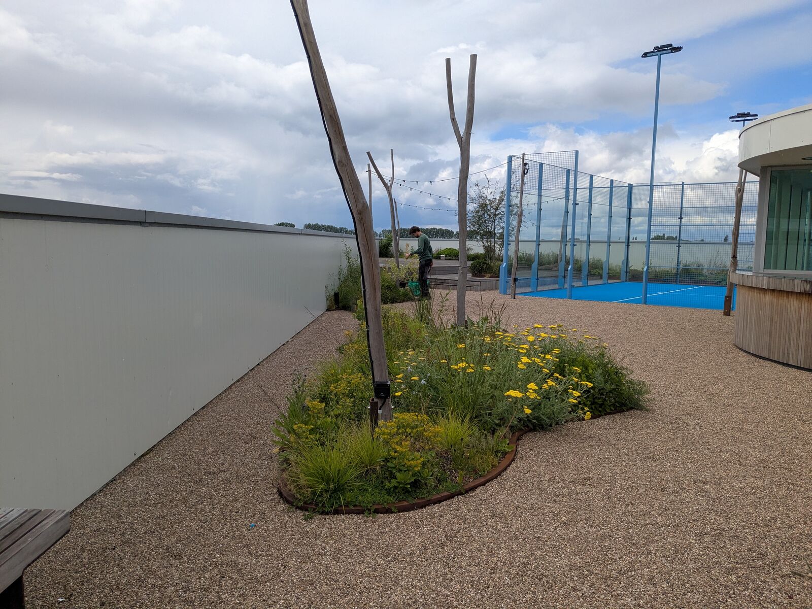 Retentiedaktuin met padelveld, Deinze, foto 11